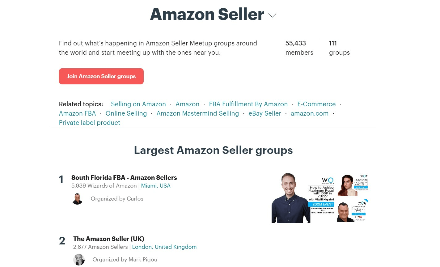 Amazon Seller Meetups