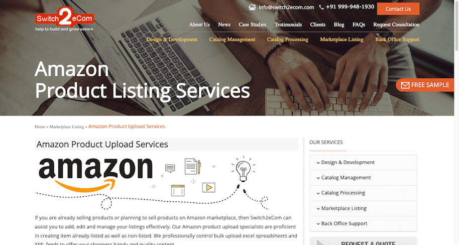 Switch2eCom Amazon Product Listing Services