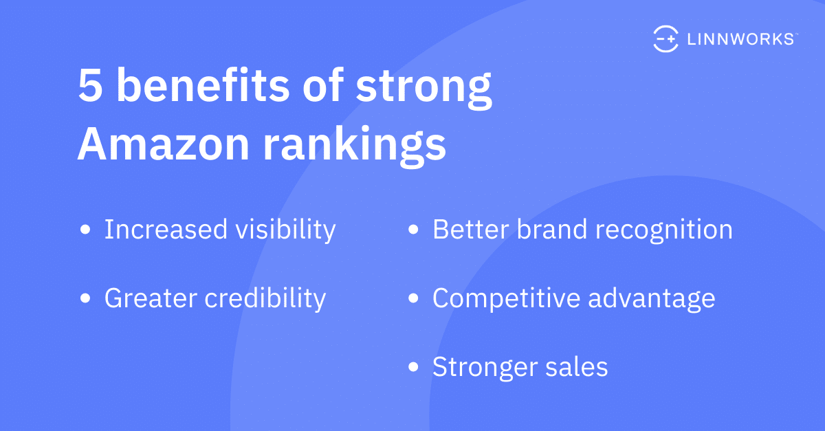 5 Benefits of strong Amazon Rankings
