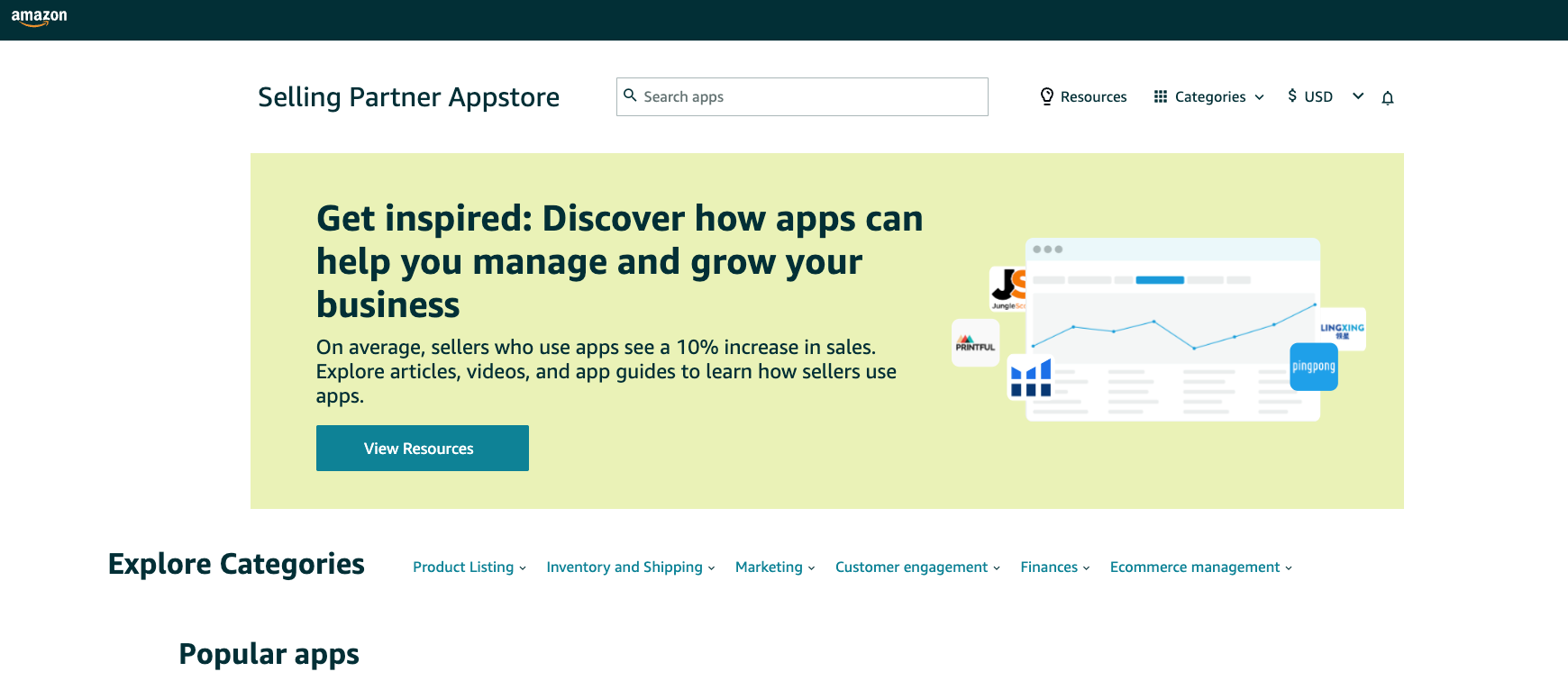 Amazon-Selling-Partner-Appstore-Dashboard